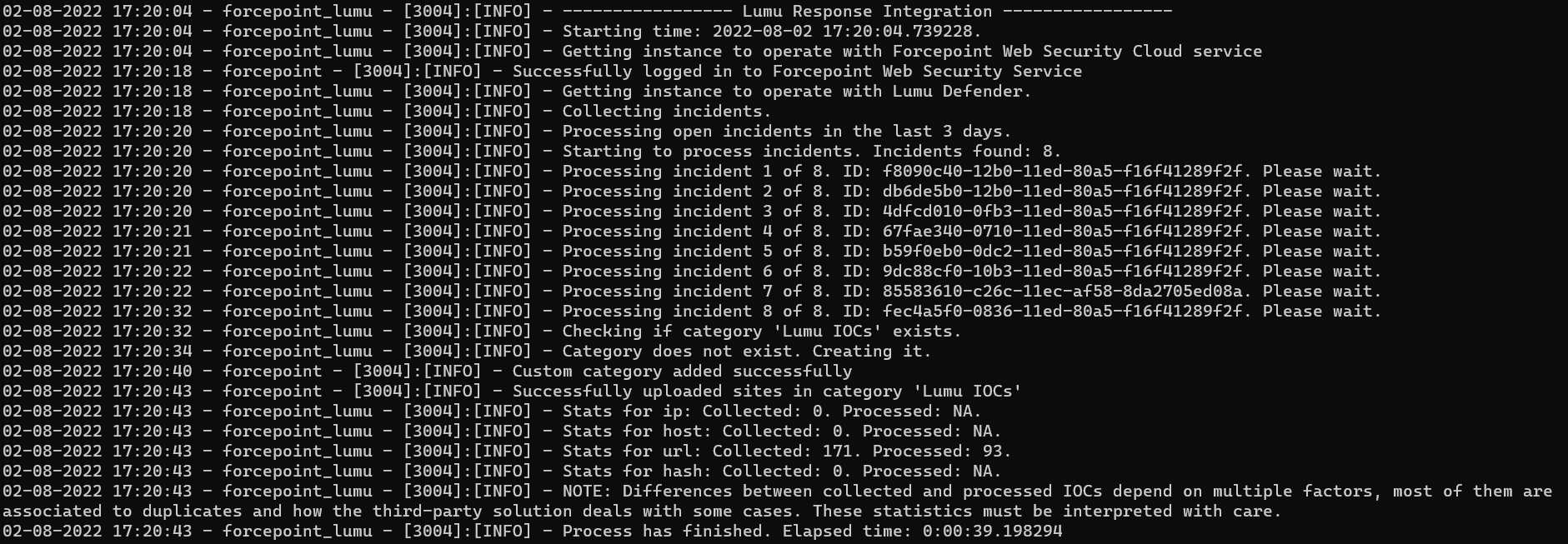 Forcepoint Web Security Cloud Custom Response Integration