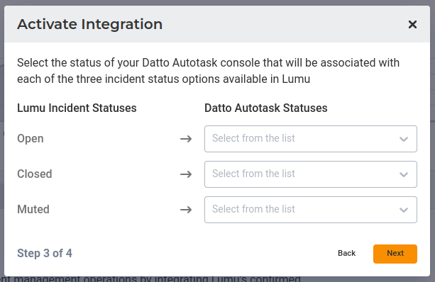 Datto Autotask Out-of-the-box SecOps Integration