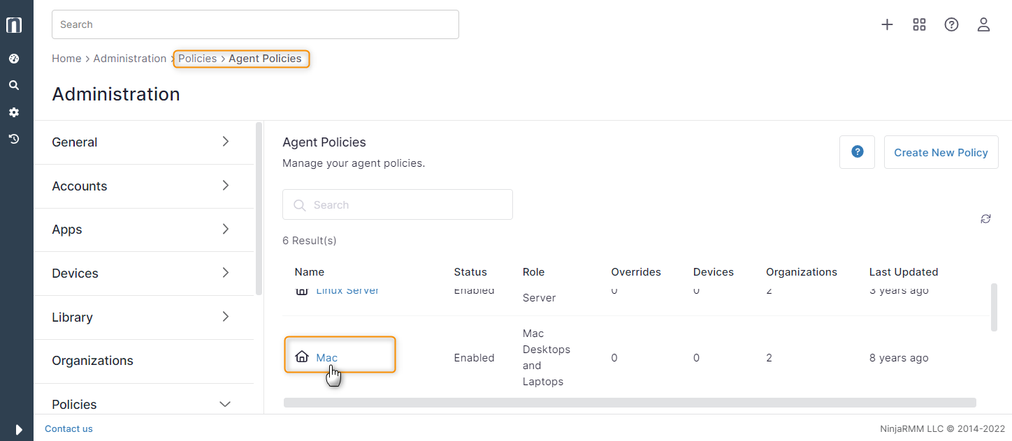 Configure the installation groups