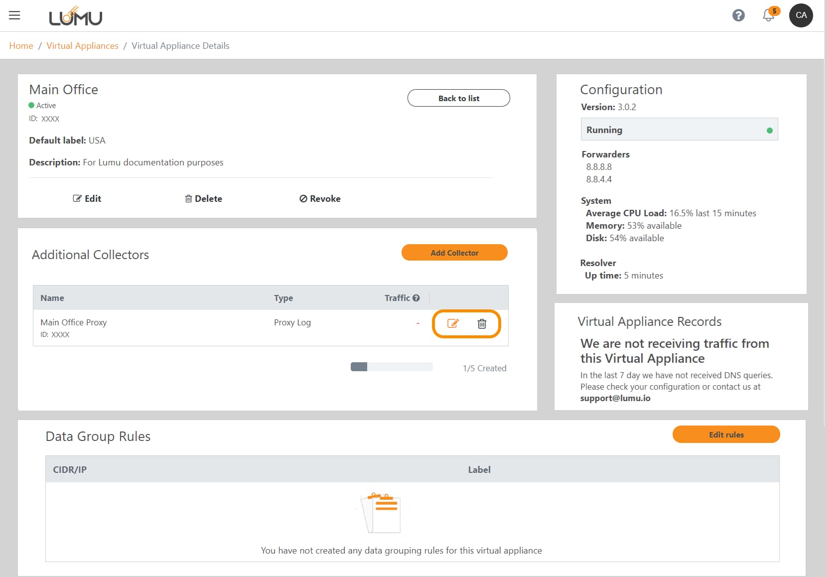 VA collectors management