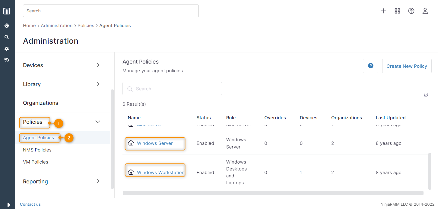 Configure the installation groups